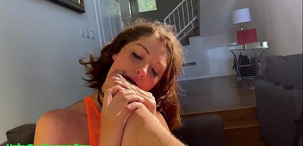  Leah Winters Ass Fucked, Deepthroats Foot & Roughly Throat Fucked